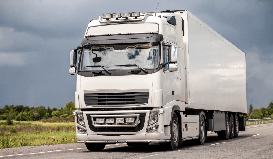 blue-truck-road-summer